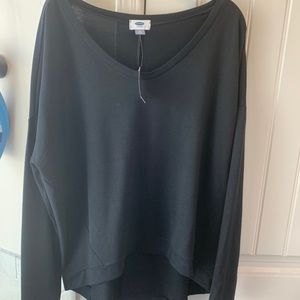 Black long sleeved blouse